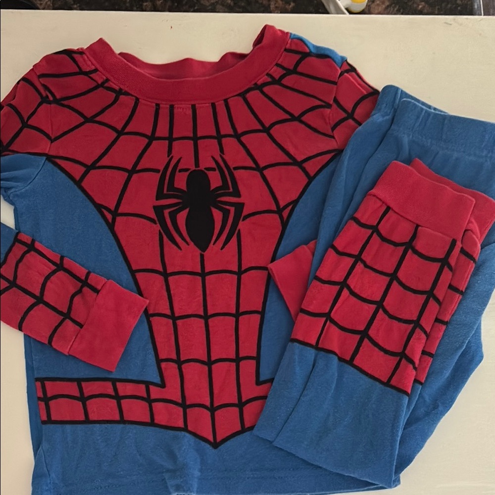 Disney Red and Blue Spider Pajama Set